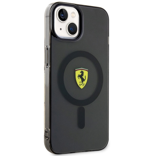 Hülle Ferrari FEHMP14SURKK iPhone 14 6.1" schwarz/schwarz hartcase Transluzent MagSafe Case