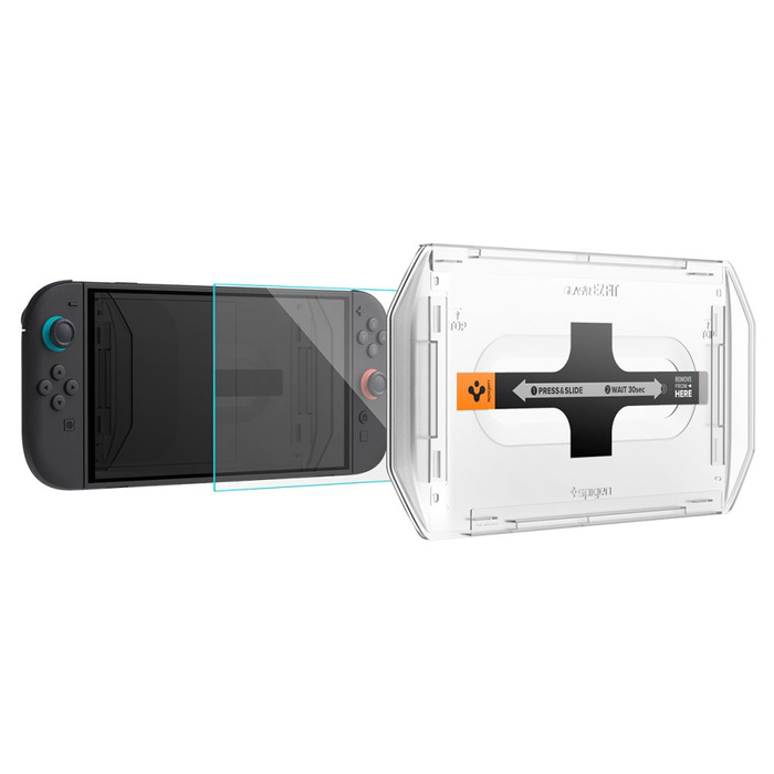SPIGEN TEMPERED GLASS GLAS.TR "EZ FIT" 2-PACK NINTENDO SWITCH 2 CLEAR