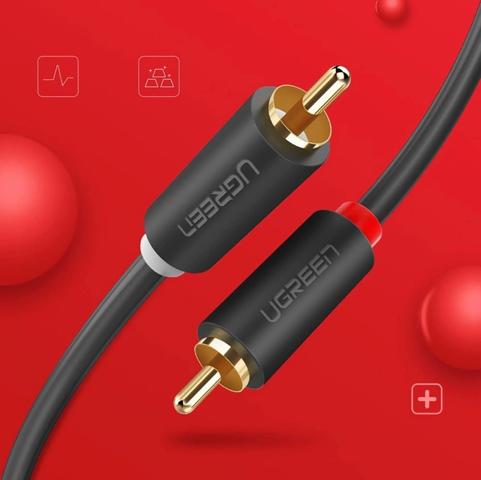 UGREEN 2RCA (Cinch) to 2RCA (Cinch) Cable 3m (black)