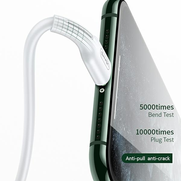 Kabel USAMS USB-C Apple Lightining U43 30W PD 1,2 m bílá