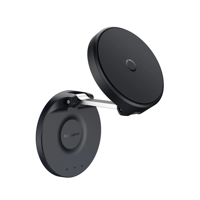Magnetic Desktop Phone Stand Baseus MagPro self-adhesive (black)