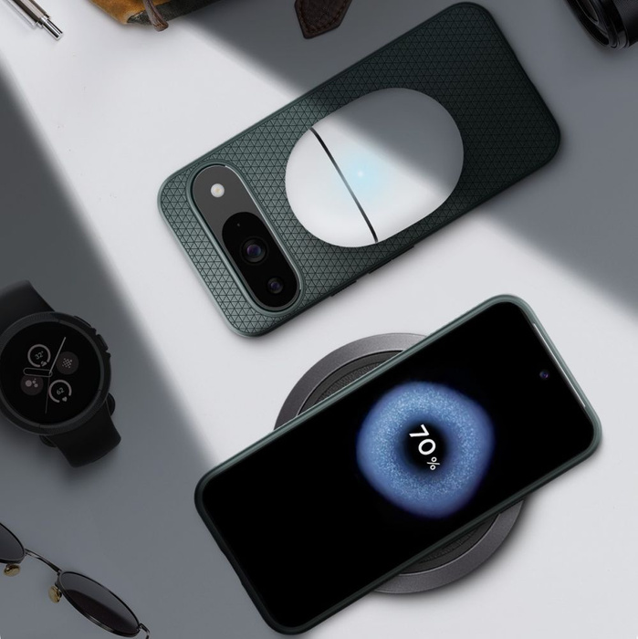 Cover Spigen Liquid Air GOOGLE PIXEL 9 / 9 PRO VERDE ABISSO