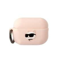 Karl Lagerfeld KLAP2RUNCHP AirPods Pro 2 cover rosa/rosa Silicone Choupette Head 3D