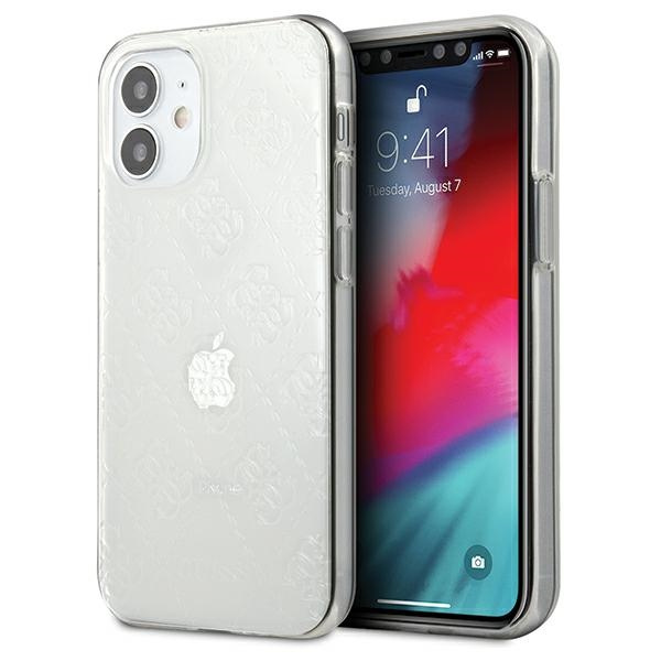Cover GUESS Apple iPhone 12 Mini 5.4 4G 3D Pattern Collection GUHCP12S3D4GTR Clear Hardcase