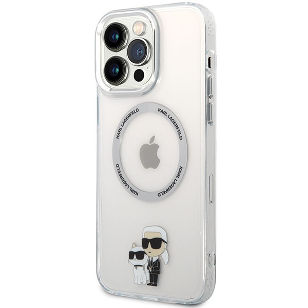 Case Karl Lagerfeld KKLHMP13XHNKCIT iPhone 13 Pro Max 6.7" hardcase transparent Iconic Karl&amp;Choupette MagSafe Case