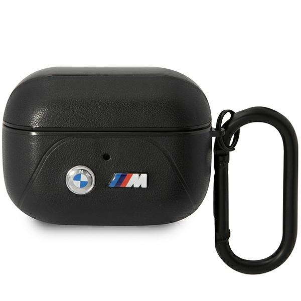 BMW BMAP22PVTK AirPods Pro Hülle schwarz/schwarz Leder Curved Line