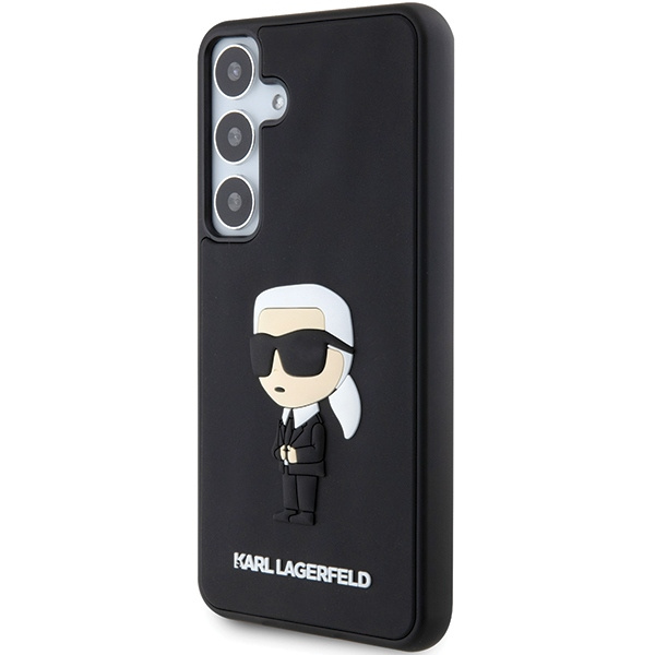 Etui Karl Lagerfeld KLHCS24M3DRKINK Samsung Galaxy S24 Plus S926 czarny/black hardcase 3D Rubber Ikonik Case