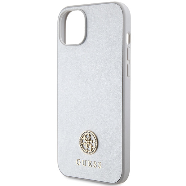 Guess GUHCP15SPS4DGPS iPhone 15 6.1" plata/plata durocase Logo Strass Metal