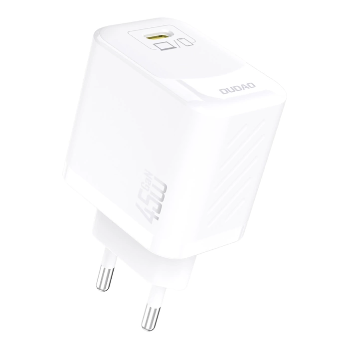 Dudao A28C 45W GaN Wall Charger + USB-C Cable - White