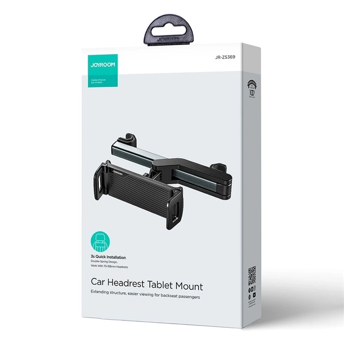 Supporto per tablet Joyroom JR-ZS369 per poggiatesta auto - nero