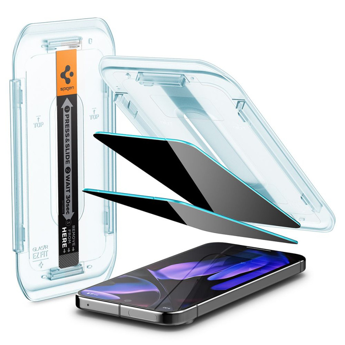 CRISTAL DE PRIVACIDAD SPIGEN GLAS.TR "EZ FIT" 2-PACK GOOGLE PIXEL 9 / 9 PRO PRIVACY