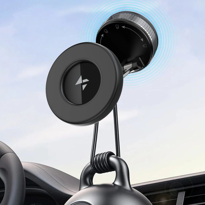 Uchwyt samochodowy Wozinsky WUSM-01 magnetyczny na deskę rozdzielczą/szybę - czarny