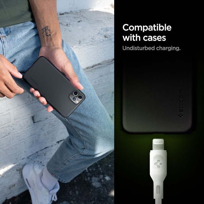 Cable Spigen CABLE DE ILUMINACIÓN DURASYNC MFI PAQUETE DE 2 100 CM BLANCO