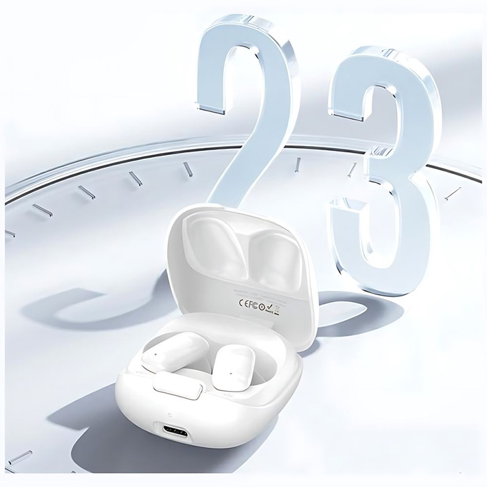 USAMS Słuchawki Bluetooth 5.3 TWS ID Series bezprzewodowe czarny/black BHUID01 (ID25)