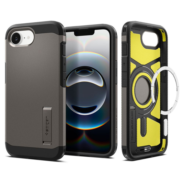 SPIGEN TOUGH ARMOR MAG MAGSAFE IPHONE 16E GUNMETAL
