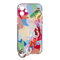 Chaîne de couleur Case gel élastique coque avec chaîne de pendentif pour Xiaomi Redmi Note 10 Pro multicolore (4)