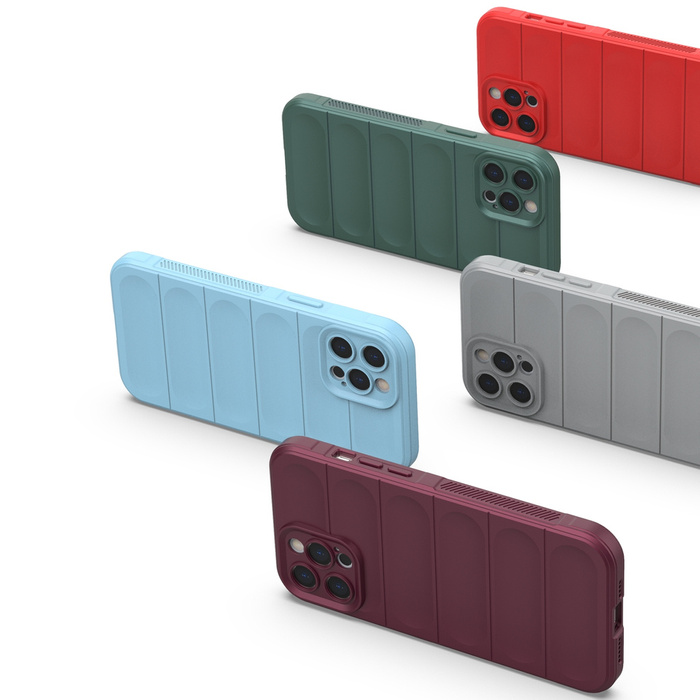 Custodia Magic Shield Case per iPhone 12 Pro Max, cover flessibile corazzata blu scuro