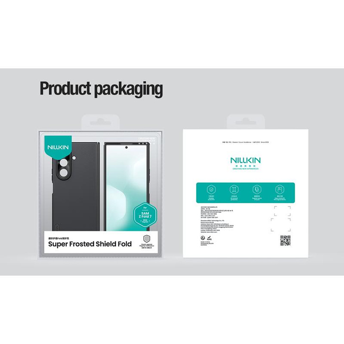 Nillkin Super Frosted Shield FOLD MAGNETIC SAMSUNG Z FOLD7, BLACK / CZARNY