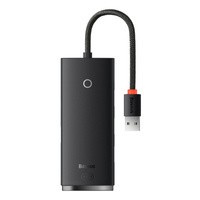 Adattatore HUB USB-A a 4 porte serie Baseus Lite (da USB-A a USB 3.0 * 4) 25 cm Nero