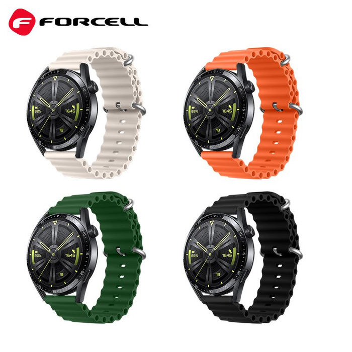 FORCELL F-DESIGN FS01 pasek do SAMSUNG Watch 20 mm pomarańczowy