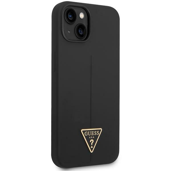 Hülle Guess GUHCP14MSLTGK iPhone 14 Plus 6,7" schwarz/schwarz hartcase Silikon-Dreieck