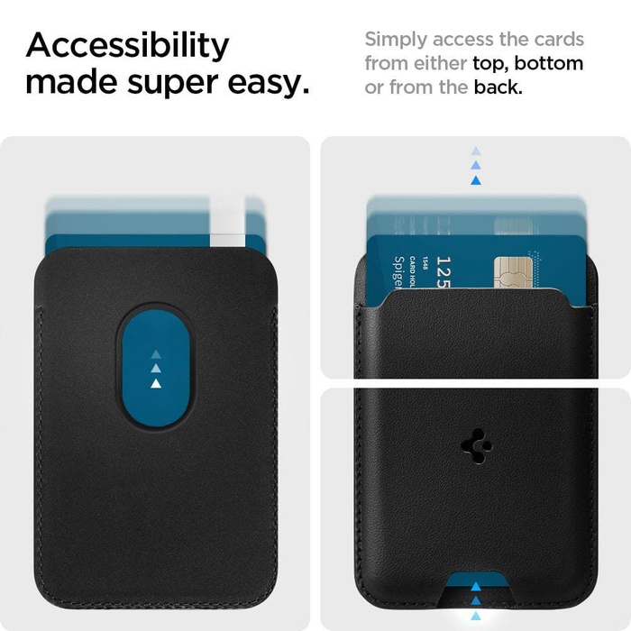 Telefontok Valentinus SPIGEN MagSafe mágneskártya tartó fekete Case