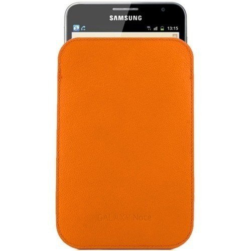 Hülle SAMSUNG Galaxy Note N7000 Tasche Abdeckung Orange EFC-1E1LOECSTD