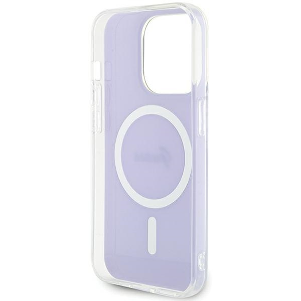 Hülle Guess GUHMP15XHITSU iPhone 15 Pro Max 6.7" lila/lila hartcase IML Schillernd MagSafe Case