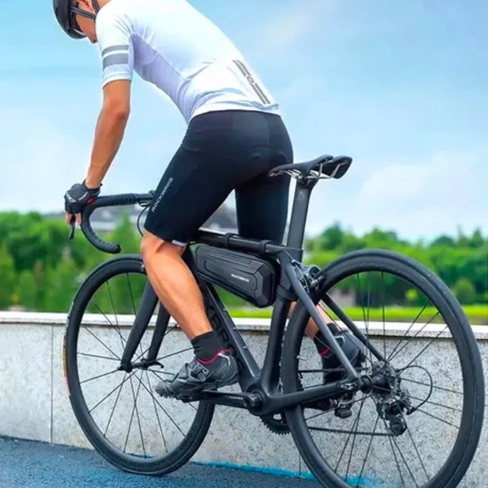 Sacoche de vélo étanche Rockbros B67 pour cadre - noir