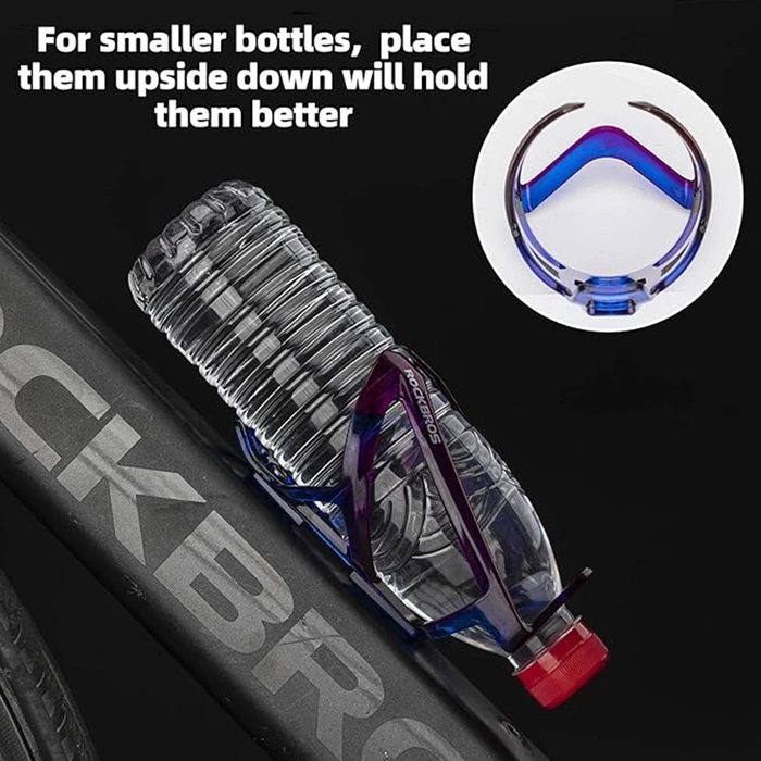 Rockbros FK338 bicycle holder for water bottle - blue and purple
