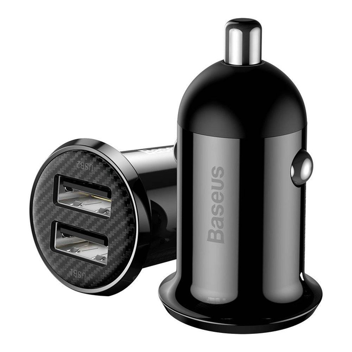 [APRÈS RETOUR] Baseus Grain Pro chargeur voiture 2x USB 4.8 A noir (CCALLP-01)