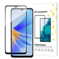 Wozinsky Full Glue Tempered Glass tempered Glass Oppo A17 9H pro celou obrazovka s černým rámečkem