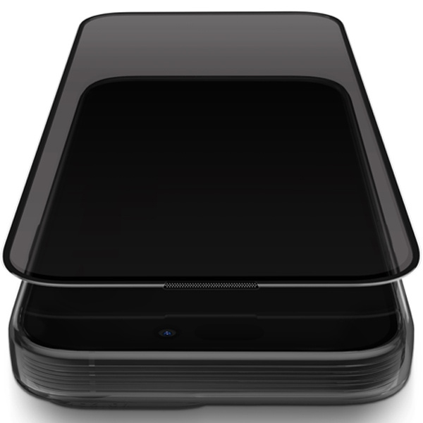 Uniq Optix Privacy gehärtetes Glas für iPhone 15 Pro Max mit Applikator