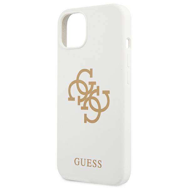 Funda GUESS Apple iPhone 13 Mini Silicone 4G Logo White Hardcase