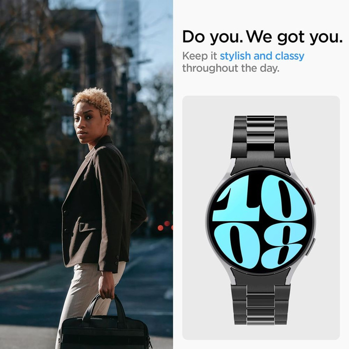 Correa Spigen Modern Fit Band Samsung Galaxy Watch 6 (44 Mm) Negro Case