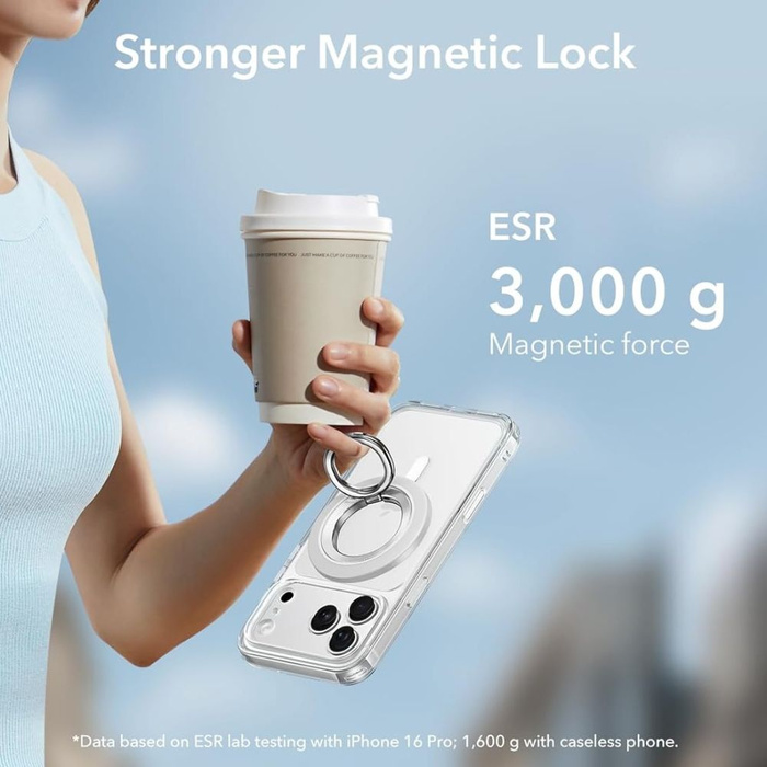 ESR MagNETIC 360 HALOLOCK MagSafe TELEFONRING WEISS