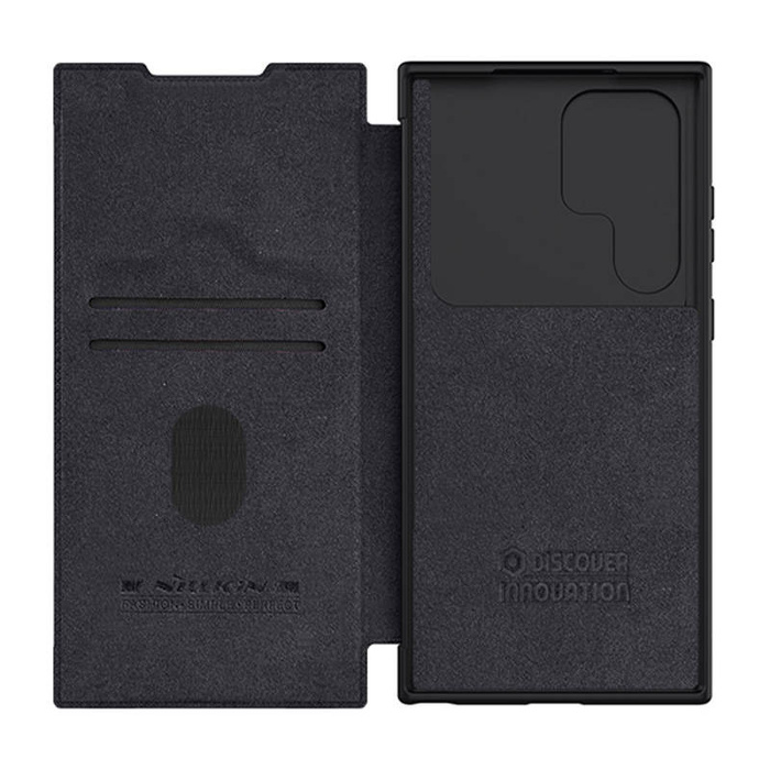 Etui Nillkin Qin Leather Pro do SAMSUNG S23 Ultra (czarne)