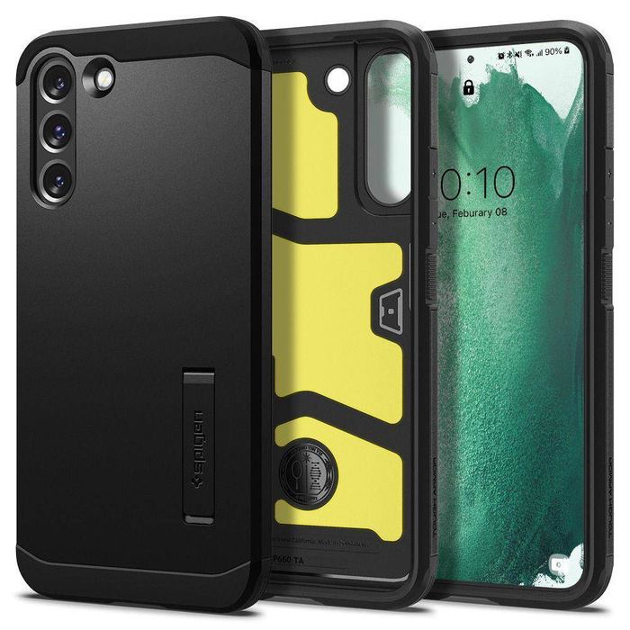 Case Spigen Samsung Galaxy S22 Plus Tough Armor Black Case