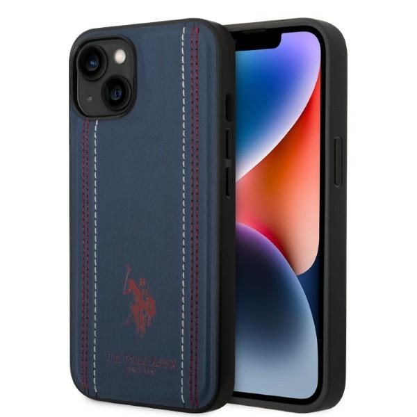 US Polo USHCP14MPFAV iPhone 14 Plus 6.7" navy/navy blau Ledernaht