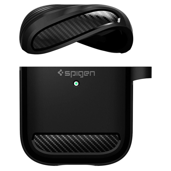 Coque Spigen Rugged Armor Apple Airpods Noir Case