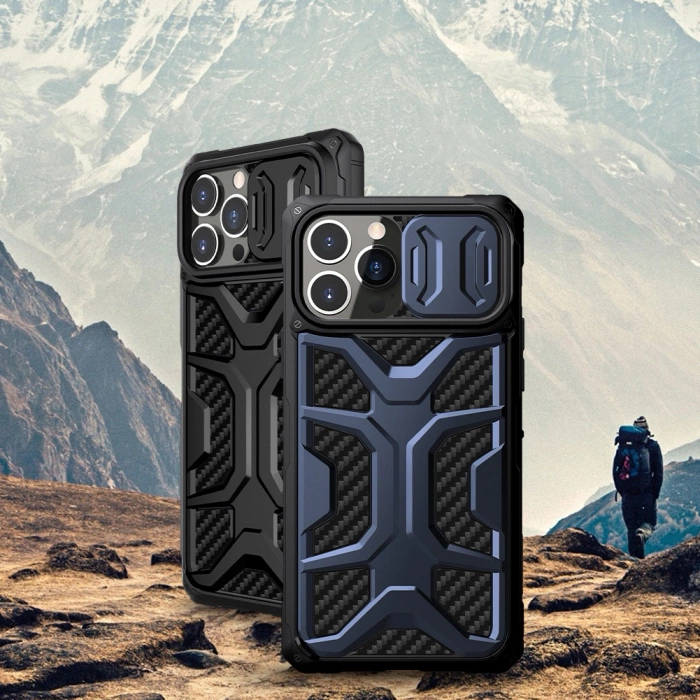 Etui Nillkin Adventurer Case etui do iPhone 13 Pro pancerny pokrowiec z osłoną na aparat czerwony