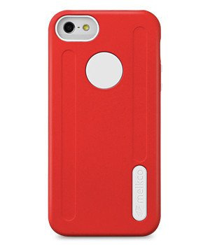 Puzdro iPhone 5 5S SE MELKCO Dual Layer RED / White