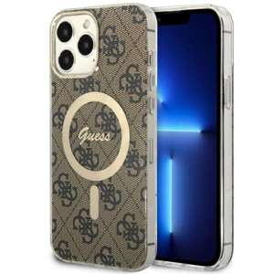 Hülle Guess GUHMP13XH4STW iPhone 13 Pro Max 6.7" braun/braun hartcase 4G MagSafe Case