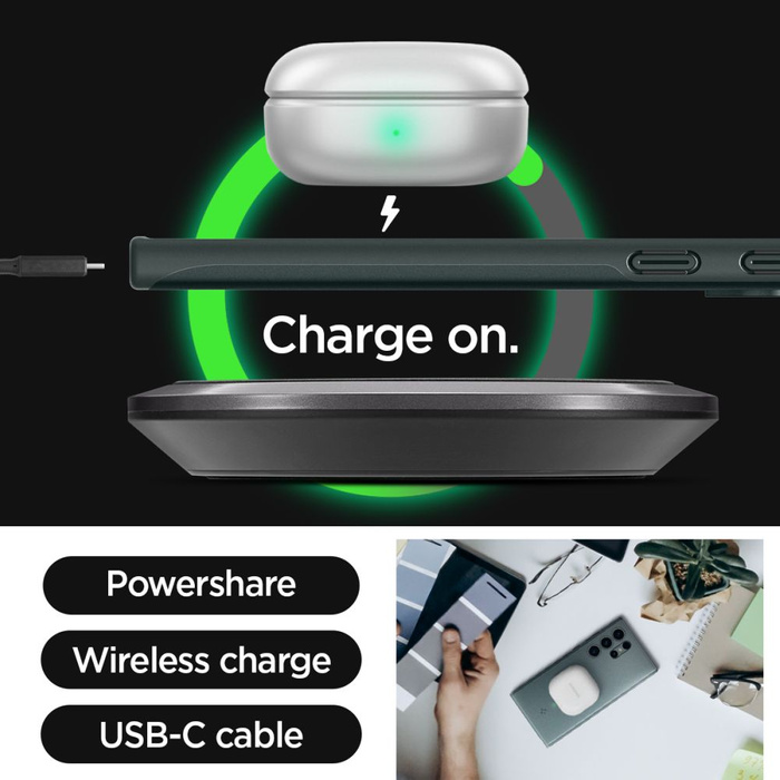 Coque Spigen Thin Fit Samsung Galaxy S24 Ultra Vert Abyss Case