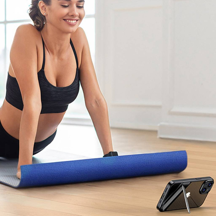 Ochranné pouzdro Ugreen LP634 Kickstand Pevný kryt s gelovým rámem a vestavěným stojánkem pro iPhone 14 Plus (90925)