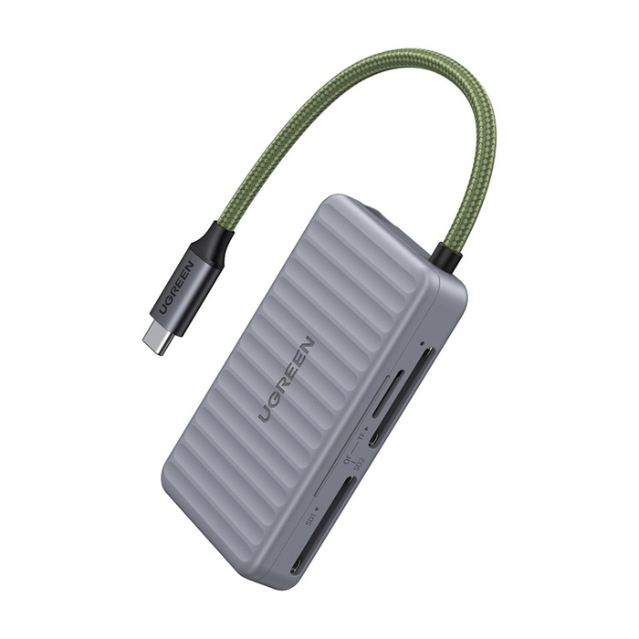 USB-C Kartenleser Ugreen CM868, 2xSD 1xTF 170MB/s (grau)