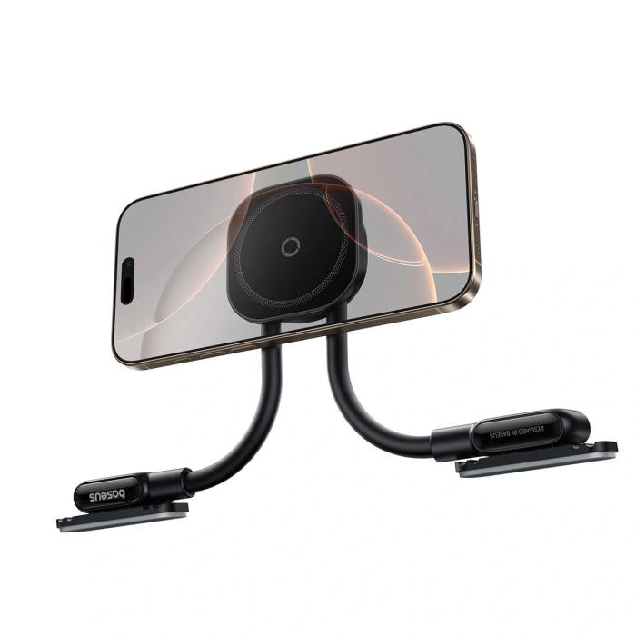 Uchwyt magnetyczny Baseus PrimeTrip C03s kompatybilny z MagSafe na deskę rozdzielczą przyklejany - czarny