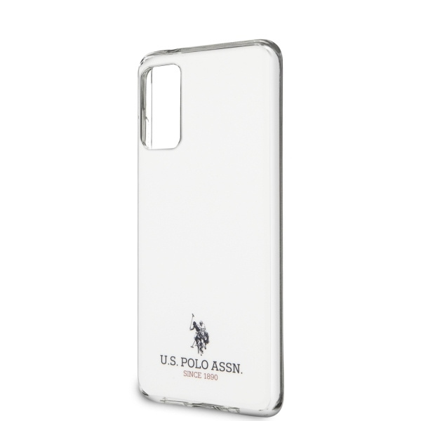  US POLO Funda blanca brillante para Samsung Galaxy S20