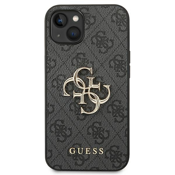 Hülle Guess iPhone 14 6.1" grau/grau hartcase 4G Big Metal Logo