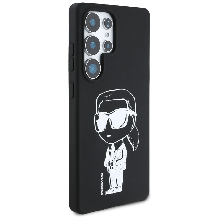 Etui Karl Lagerfeld Silicone Graffiti     Ikonik Printed Logo MagSafe do Samsung Galaxy S25 Ultra czarny